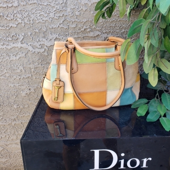 FOSSIL MULTI-COLOR STITCHED‎ PATCHWORK TRIPLE - Picture 14 of 15